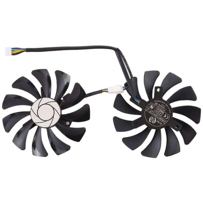 HA9010H12F-Z 4-poliger Grafikkarten-Lüfter für MSI GeForce GTX 1050 Hurricane GTX 1060 Hurricane 6G GDDR, Durchmesser: 85 mm, paarweise – Bild 2