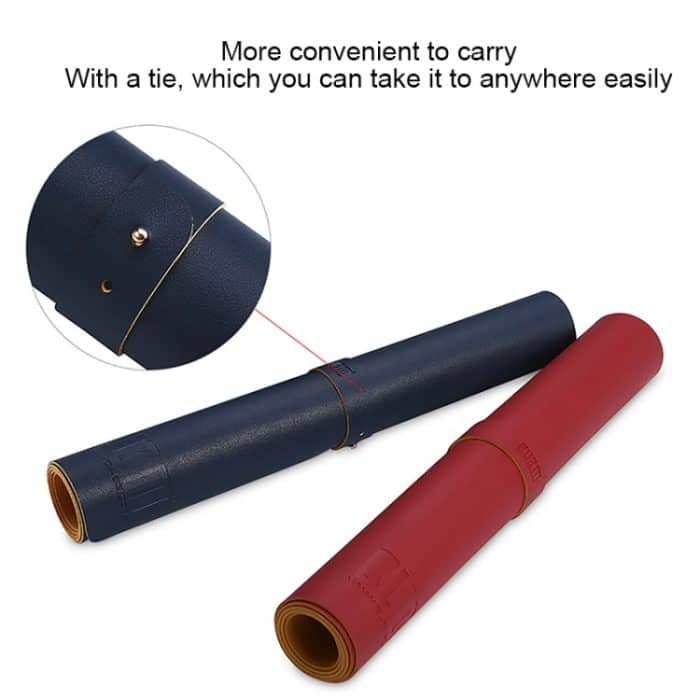 BUBM Multifunktions-Mauspad, supergroß, rutschfest, PU-Leder, einseitig, Büro-Schreibtischunterlage, Größe: 60 x 30 cm, 60 x 30cm – Bild 4