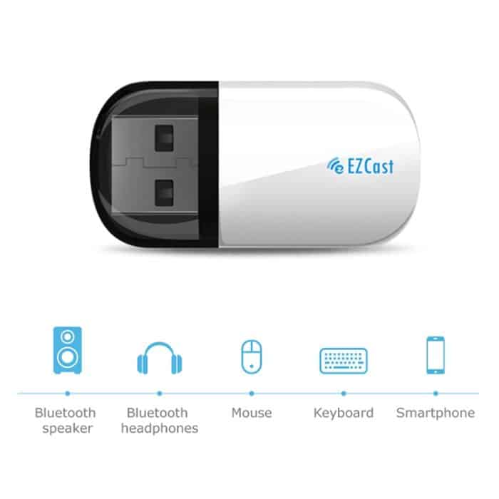 EZCast EZC-5200BS 600 Mbit/s Dualband-WLAN + Bluetooth USB 2.0 Wireless-Adapter – Bild 7