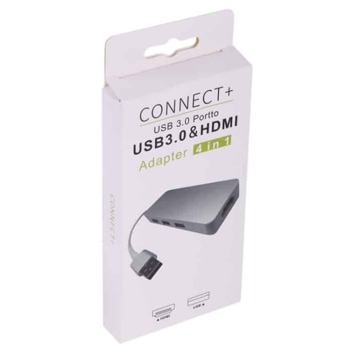4-in-1 USB 3.0 auf 3 x USB 3.0 + HDMI-Adapter – Bild 5