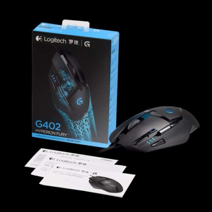 Logitech G402 USB-Schnittstelle, 8 Tasten, 4000 DPI, fünf Geschwindigkeiten, einstellbares Hochgeschwindigkeits-Tracking, kabelgebundene optische Gaming-Maus, Länge: 2 m – Bild 4