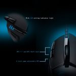 Logitech G402 USB-Schnittstelle, 8 Tasten, 4000 DPI, fünf Geschwindigkeiten, einstellbares Hochgeschwindigkeits-Tracking, kabelgebundene optische Gaming-Maus, Länge: 2 m – Bild 9