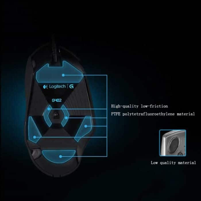 Logitech G402 USB-Schnittstelle, 8 Tasten, 4000 DPI, fünf Geschwindigkeiten, einstellbares Hochgeschwindigkeits-Tracking, kabelgebundene optische Gaming-Maus, Länge: 2 m – Bild 10