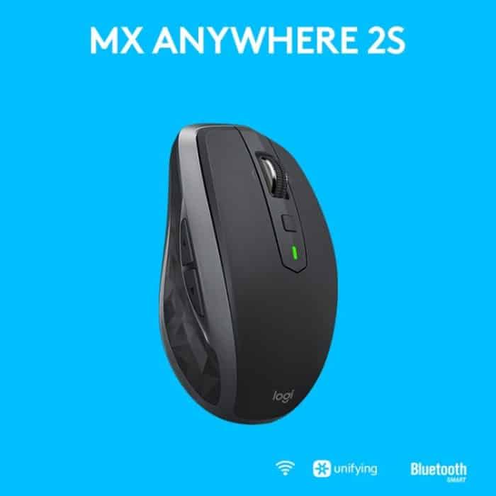 Logitech MX Anywhere 2S 4000DPI Bluetooth + Unifying Dual-Mode wiederaufladbare kabellose optische Gaming-Maus mit symmetrischem Design – Bild 6