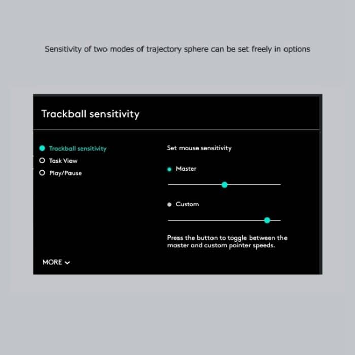Logitech MX ERGO 440DPI Bluetooth + Unifying Dual-Mode Wireless Trackball Optische Maus, MX ERGO – Bild 12