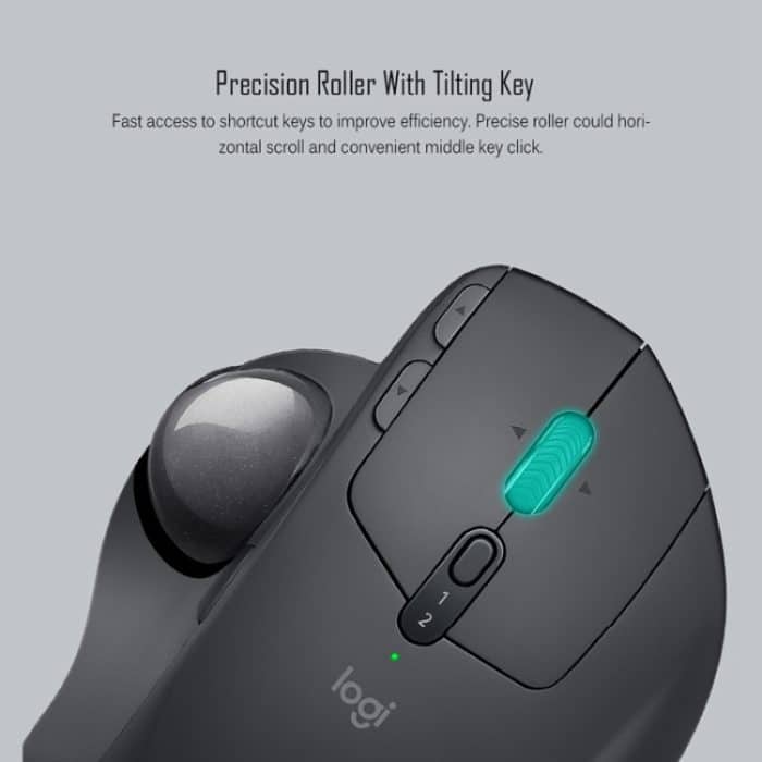 Logitech MX ERGO 440DPI Bluetooth + Unifying Dual-Mode Wireless Trackball Optische Maus, MX ERGO – Bild 9