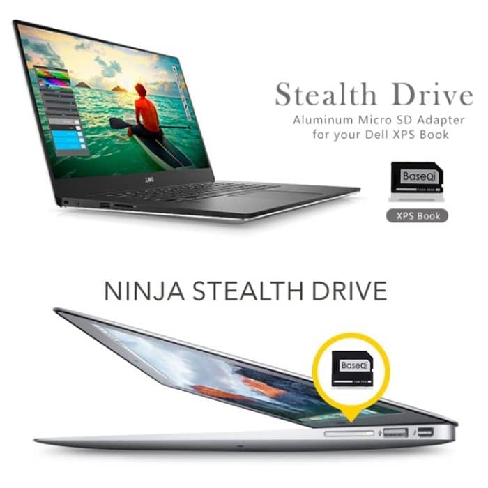 BASEQI Versteckte Hochgeschwindigkeits-SD-Kartenhülle aus Aluminiumlegierung für Dell Inspiron 14 5455 Laptop – Bild 4