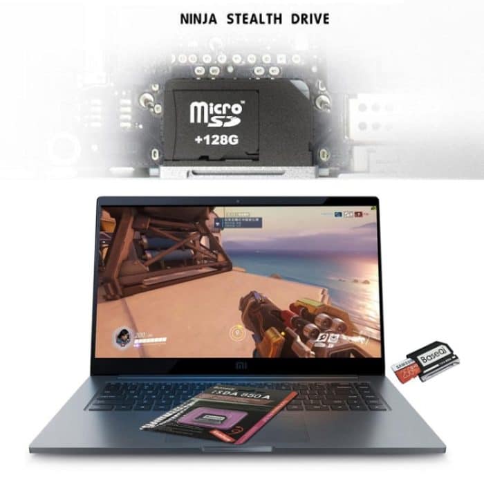 BASEQI Versteckte SD-Kartenhülle aus Aluminiumlegierung für Xiaomi Pro 15,6 Zoll GTX1050 Laptop – Bild 8