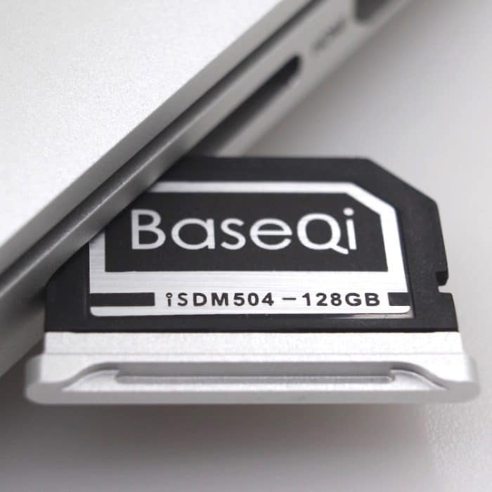 BASEQI 504MSV 128 GB Micro SD (TF) -Speicherkarte aus Aluminiumlegierung für Macbook Pro Retina 15-Zoll-Laptops (Ende 2013 - danach) – Bild 2