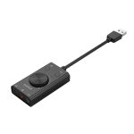 ORICO SC2 Multifunktionale externe USB-Soundkarte ohne Treiber mit 2 x Headset-Anschlüssen und 1 x Mikrofon-Anschluss und Lautstärkeregelung, ORICO SC2 – Bild 3