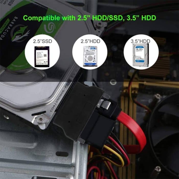 SATA 22 Pin Buchse zu SLIMLINE SATA 13 Pin Stecker Adapter – Bild 7