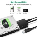 Professioneller SATA-zu-USB 3.0-Kabeladapter 2,5 / 3,5-Zoll-SSD-Festplatten-Erweiterungsanschluss – Bild 3