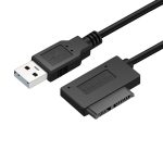 Professionelle USB 2.0 bis 7 + 6Pin Slimline SATA Kabeladapter Anzeige