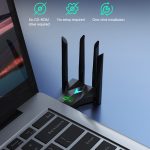 1300Mbps 5G Drahtlose Netzwerkkarte Gigabit Dual Band Treiberloser USB WiFi Empfänger – Bild 8
