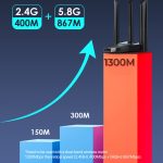 1300Mbps 5G Drahtlose Netzwerkkarte Gigabit Dual Band Treiberloser USB WiFi Empfänger – Bild 10