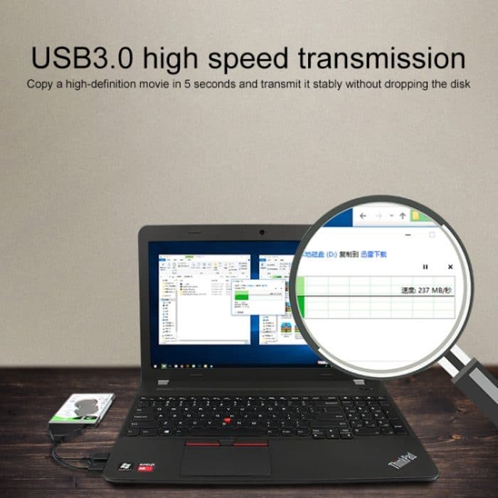 USB 3.0 zu SATA 3G USB Easy Drive Kabel, Kabellänge: 15 cm – Bild 6