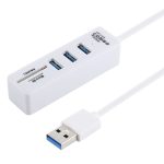 2-in-1 TF/SD-Kartenleser + 3 x USB 3.0-Anschlüsse zu USB 3.0 HUB-Konverter, Kabellänge: 26 cm, USB 3.0 (White), USB 3.0 (Black) – Bild 2