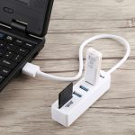 2-in-1 TF/SD-Kartenleser + 3 x USB 3.0-Anschlüsse zu USB 3.0 HUB-Konverter, Kabellänge: 26 cm, USB 3.0 (White), USB 3.0 (Black) – Bild 6
