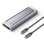 ORICO AXM2-G2-GY-BP M.2 NVMe SSD-Gehäuse mit Silikon-Schutzhülle und Typ-C-Gehäuse