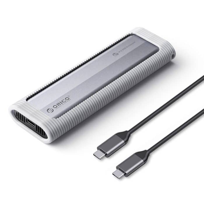 ORICO AXM2-G2-GY-BP M.2 NVMe SSD-Gehäuse mit Silikon-Schutzhülle und Typ-C-Gehäuse – Bild 1
