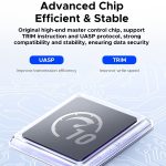 ORICO AXM2-G2-GY-BP M.2 NVMe SSD-Gehäuse mit Silikon-Schutzhülle und Typ-C-Gehäuse – Bild 9