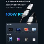 ORICO OUM2-G20-GY-BP 20 Gbit/s M.2 SSD-Gehäuse mit Typ-C+USB-Kabel – Bild 5