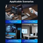 ORICO OUM2-G20-GY-BP 20 Gbit/s M.2 SSD-Gehäuse mit Typ-C+USB-Kabel – Bild 6