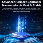 ORICO OUM2-G20-GY-BP 20 Gbit/s M.2 SSD-Gehäuse mit Typ-C+USB-Kabel – Bild 10