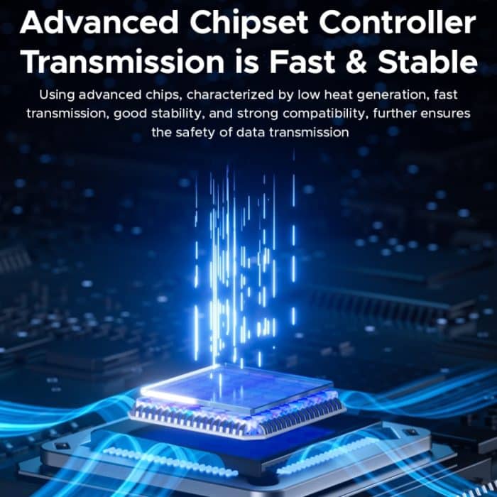 ORICO OUM2-G20-GY-BP 20 Gbit/s M.2 SSD-Gehäuse mit Typ-C+USB-Kabel – Bild 10