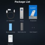 ORICO OUM2-U4-GY-BP 40 Gbit/s M.2 SSD-Gehäuse mit Typ-C+USB-Kabel – Bild 12