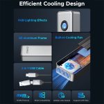 ORICO OUM2-U4-GY-BP 40 Gbit/s M.2 SSD-Gehäuse mit Typ-C+USB-Kabel – Bild 4