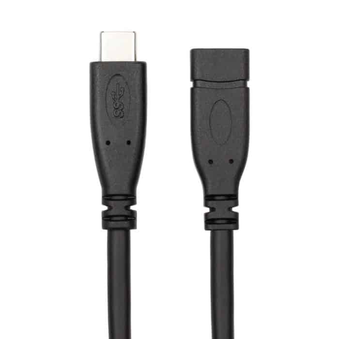 USB 3.1 Typ-C / USB-C-Stecker zum Typ-C / USB-C-Buchsenkabeln, Länge: 1m – Bild 2