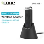 EDUP EP-AC1609 1200 Mbit / s Hochgeschwindigkeits-USB 3.0 WiFi-Adapter Empfänger Ethernet-Adapter mit 1 m verlängertem Kabel und Sockel – Bild 6