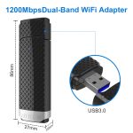 EDUP EP-AC1617 1200 Mbit / s Hochgeschwindigkeits-USB 3.0 WiFi-Adapter Empfänger Ethernet-Adapter – Bild 4