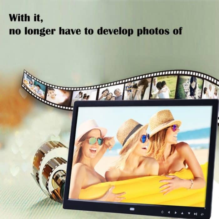 15,0 Zoll LED-Display Digitaler Bilderrahmen mit Halterung/Fernbedienung, Allwinner, unterstützt USB/SD-Karteneingang/OTG, 15.0 Inch, 15.0 inch Allwinner – Bild 9