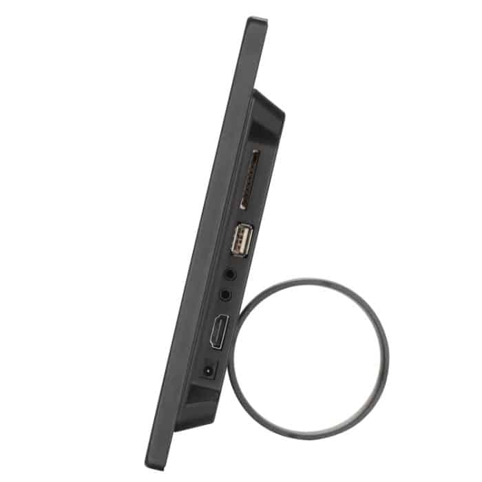 HSD1202 12,1 Zoll 1280x800 Hochauflösungsdiehbetriebsdigitaler Fotorahmen mit Halter und Fernbedienung, Unterstützung von SD / MMC / MS -Karte / USB -Anschluss, US -Plug, Stecker – Bild 6