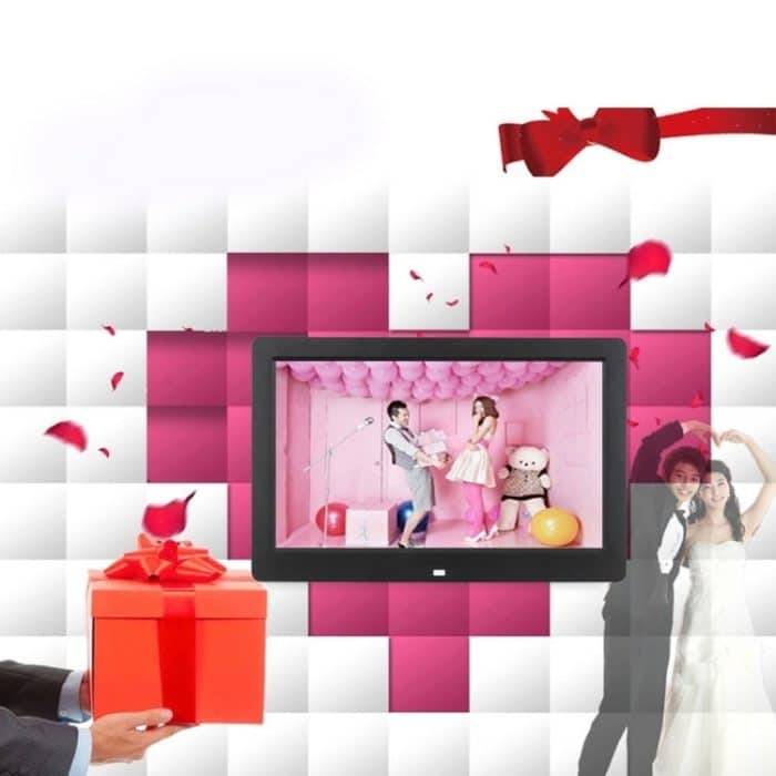 13-Zoll-LED-Display-Digital-Fotorahmen mit Halterung und Fernbedienung, Allwinner F16, unterstützt SD-/MS-/MMC-Karte und USB, 13 inch/F16 – Bild 9