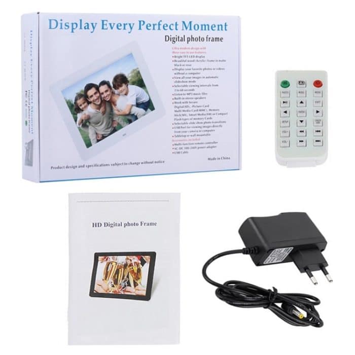 13-Zoll-LED-Display-Digital-Fotorahmen mit Halterung und Fernbedienung, Allwinner F16, unterstützt SD-/MS-/MMC-Karte und USB, 13 inch/F16 – Bild 10