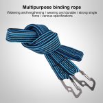 2 Stück 4 m elastisches Umreifungsseil, Verpackungsband für Fahrrad, Motorrad, Rücksitz mit Haken, 4m – Bild 3