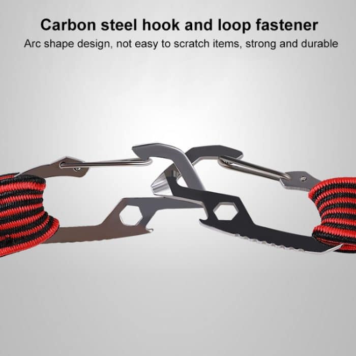 2 Stück 4 m elastisches Umreifungsseil, Verpackungsband für Fahrrad, Motorrad, Rücksitz mit Haken, 4m – Bild 4