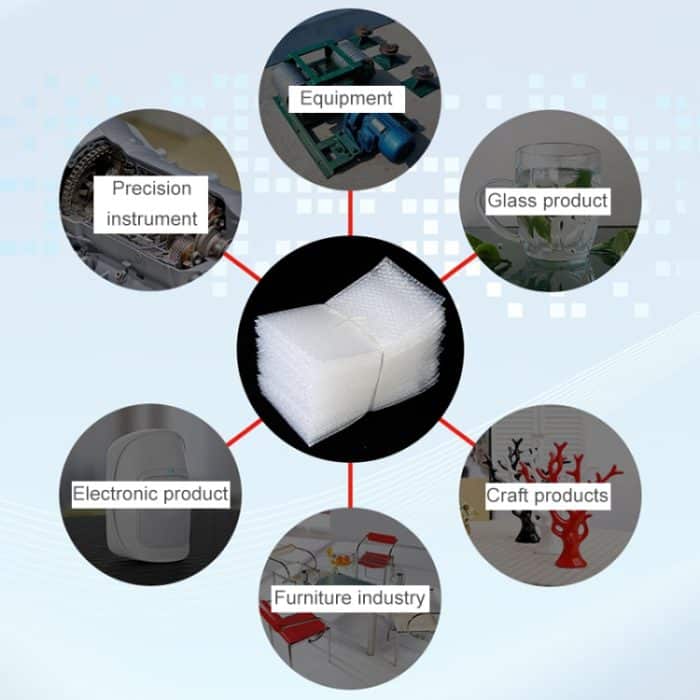 2000 PCS Doppelschichtiger selbstklebender Sprudelbeutel, Größe: 20x25 + 4 cm – Bild 5