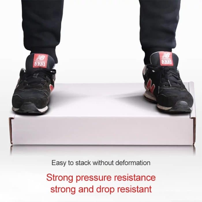 2 Stück Versandkartons, Kleidungsverpackungsbox, Farbe: Weiß, Größe: 40 x 30 x 4 cm – Bild 5