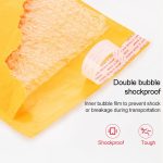 100 Stück Kraftpapier-Umschlagbeutel, Express-Luftpolsterbeutel, Verpackungsbeutel, Größe: 24 x 36 + 4 cm – Bild 5