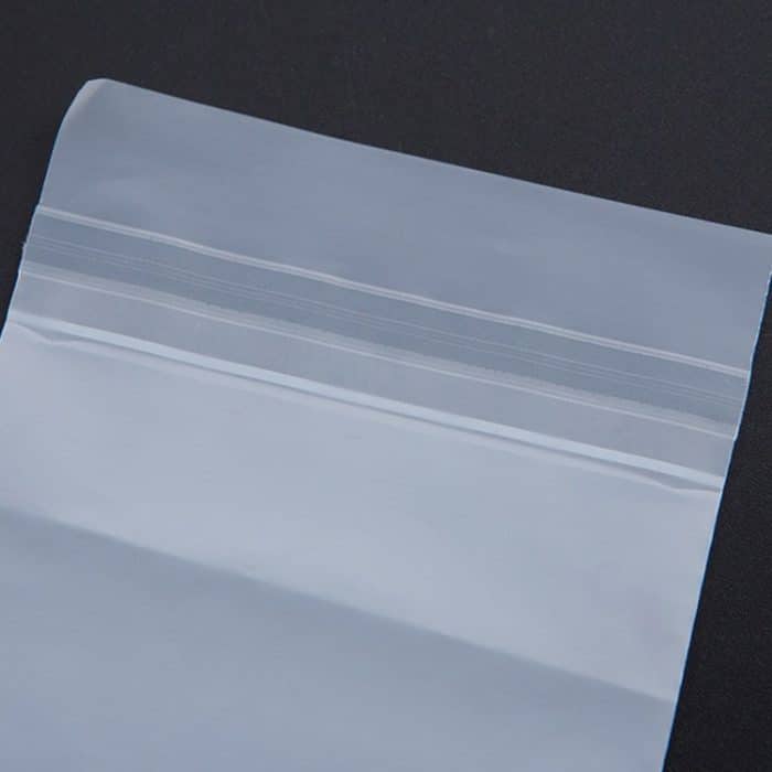 200 PCS Frosted Translucent CPE Selbstklebende Tasche Zip Lock Bag Verpackungstasche, Größe: 10x13 + 2cm – Bild 3