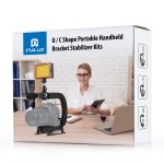 PULUZ U / C-Form Tragbarer Hand-DV-Halterungsstabilisator + LED-Studiobeleuchtungssatz mit Kaltschuh-Stativkopf für alle Spiegelreflexkameras und Heim-DV-Kameras – Bild 9