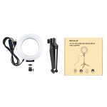 PULUZ 4,7 Zoll 12 cm USB 3 Modi Dimmbarer LED-Ring Vlogging Fotografie Videolichter + Desktop-Stativhalter mit Kaltschuh-Stativ-Kugelkopf – Bild 8