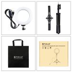 PULUZ 1.1m Stativhalterung + Live Broadcast Dual Phone Halterung + 6,2 Zoll 16cm LED Ring Vlogging Video Light Kits – Bild 11