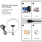 PULUZ 11,8 Zoll 30 cm Licht + 1,65 m Stativhalterung, gebogene Oberfläche, USB, 3 Modi, dimmbar, Dual-Farbtemperatur, LED-Ring, Vlogging, Videoleuchte, Live-Übertragungs-Sets mit Telefonklemme, 11.8 inch+1.65m Tripod – Bild 4