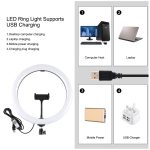 PULUZ 11,8 Zoll 30 cm RGBW-Licht + 1,1 m Stativhalterung + zwei Telefonhalterungen + RGB-dimmbare LED mit zwei Farbtemperaturen und gebogener Oberfläche, LED-Ring, Selfie-Vlogging-Videoleuchte, Live-Broadcast-Kits mit Kaltschuh-Stativ-Kugelkopf, Telefo... – Bild 4