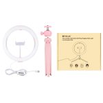 PULUZ 10,2 Zoll 26 cm Licht + Desktop-Stativhalterung, USB, 3 Modi, dimmbar, Dual-Farbtemperatur, LED, gebogener diffuser Lichtring, Vlogging, Selfie, Fotografie, Videoleuchten mit Telefonklemme, 10.2 inch + Desktop Tripod, 10.2 inch Curved+Tripod – Bild 13